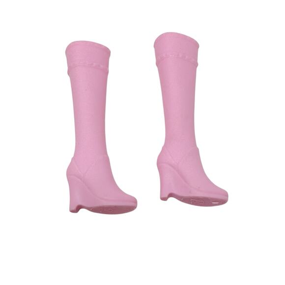 Barbie Color Reveal Advent Calendar Light Pink Knee High Heeled Boots - Picture 1 of 8